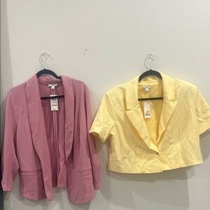 Bundle Bar III Pink and Yellow Blazers